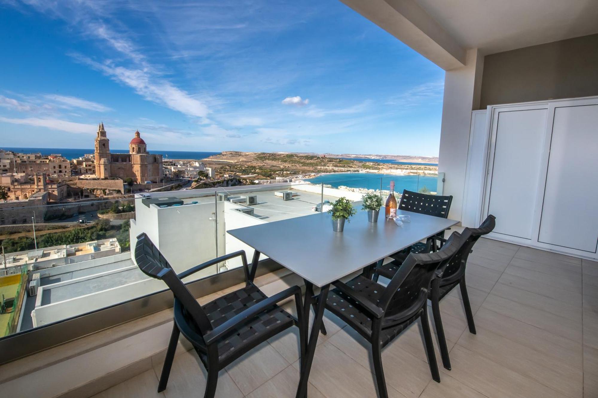 Clifftop Modern Apartment Меллиеха Экстерьер фото